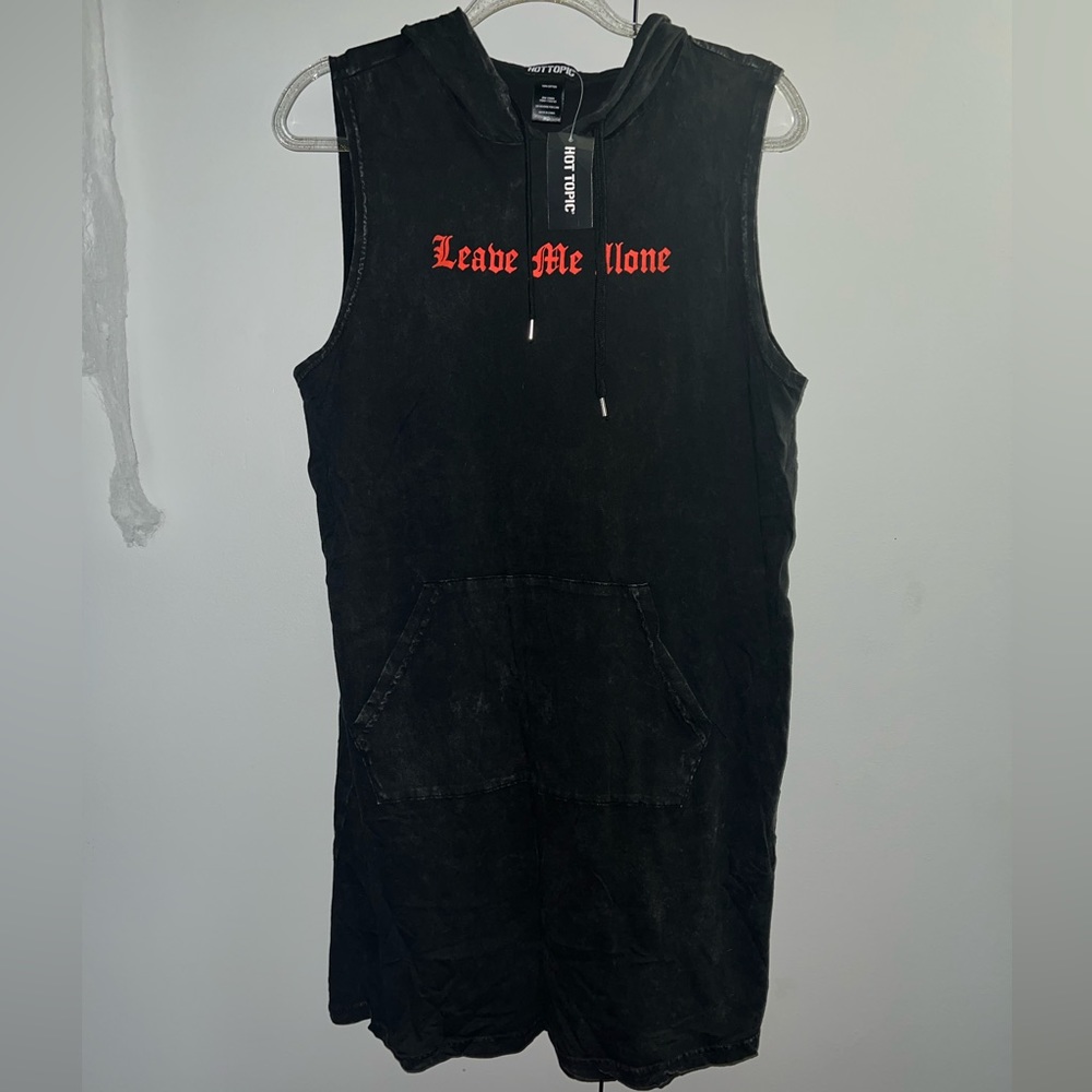 Hot Topic Black/Grey Hoodie Dress 🖤